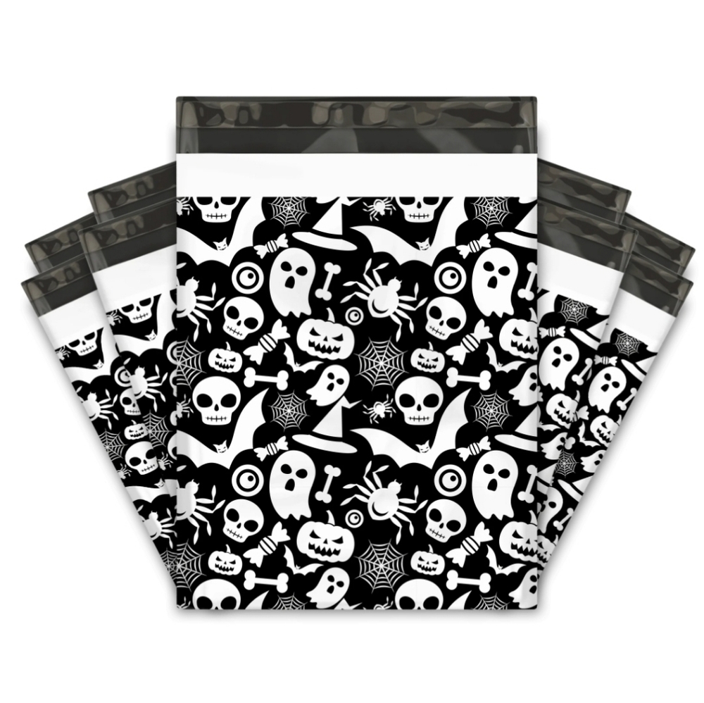 👻 20pk 👻 💀🦴🦇🕸🎃Poly Mailers 10x13